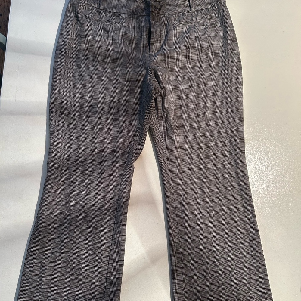 Gray Plaid Trousers